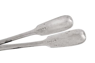 Lot 130 - A pair of mid-19th century Indian Colonial silver table forks, Calcutta circa 1840 by Pittar and Co (active 1825-48)