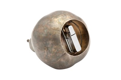 Lot 91 - A mid-20th century Italian sterling silver novelty table lighter, Milan circa 1960 by Mario Buccellati