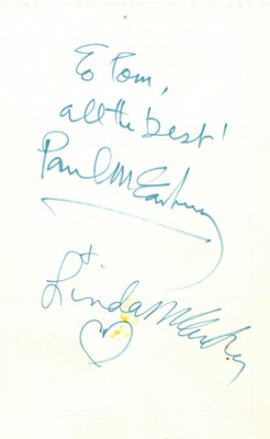 Lot 1016 - McCartney (Paul) & Linda