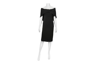 Lot 412 - Chanel Black Crepe Off The Shoulder  Dress
