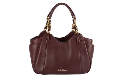 Lot 64 - Salvatore Ferragamo Rouge Noir Melinda Tote
