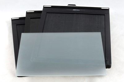 Lot 367 - Three Fidelity 10x8 Film Holders & a Glass Screen.