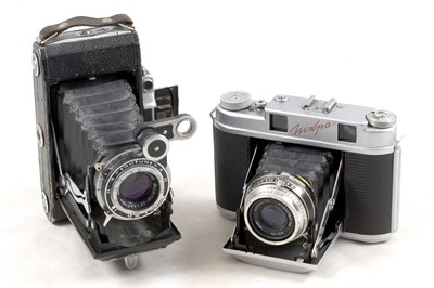 Lot 374 - Russian Iskara (Spark) & Moskva 120 Format Cameras.