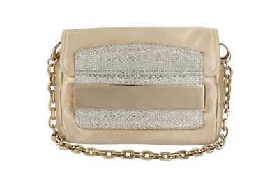 Lot 288 - Jimmy Choo Champagne Gold Chain Flap Bag