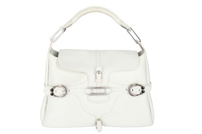 Lot 372 - Jimmy Choo White Flap Shoulder Bag