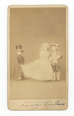 Lot 388 - ORIGINAL ALINARI PHOTOGRAPH OF ADMIRAL TOM POUCE