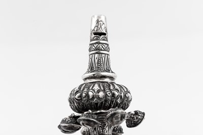 Lot 60 - A William IV sterling silver and coral babies rattle, London 1832 by Charles Reily & George Storer