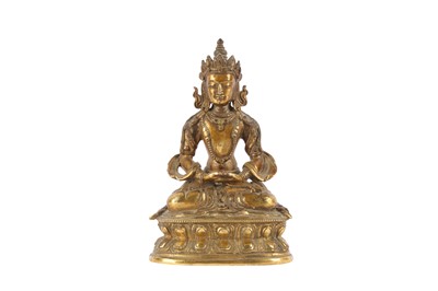 Lot 172 - A CHINESE GILT-BRONZE FIGURE OF A TARA.