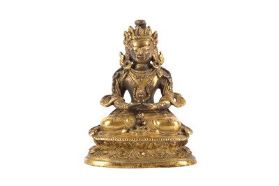 Lot 175 - A CHINESE GILT-BRONZE FIGURE OF TARA.