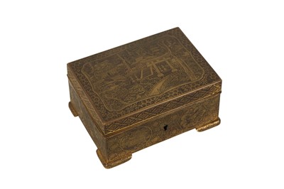 Lot 499 - A KOMAI-STYLE RECTANGULAR BOX AND COVER.
