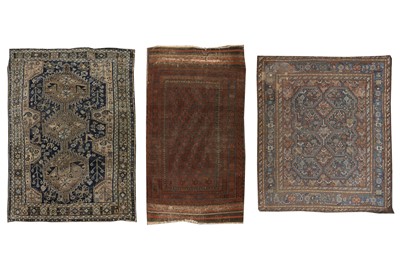 Lot 406 - THREE PERSIAN RUGS