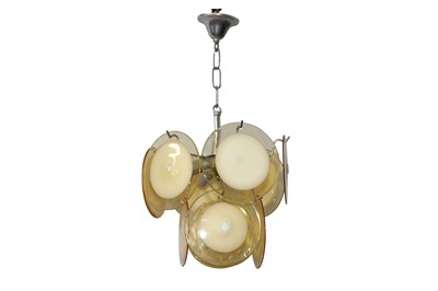 Lot 533 - MANNER OF VISTOSI, ITALY- AN ITALIAN MURANO GLASS CHANDELIER