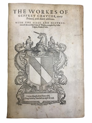 Lot 537 - Chaucer (Geoffrey) The workes of