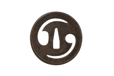 Lot 507 - AN IRON SUKASHI TSUBA.