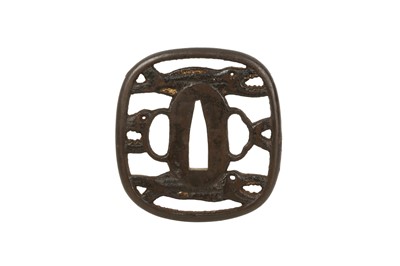 Lot 506 - AN IRON SUKASHI TSUBA.