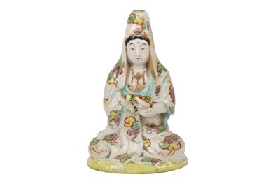 Lot 660 - A JAPANESE PORCELAIN MODEL OF GUANYIN