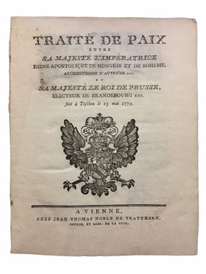 Lot 517 - Traite de Paix