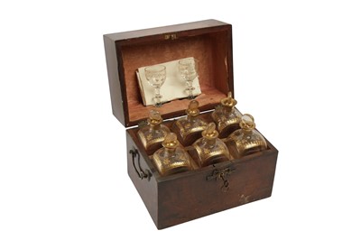 Lot 96 - A MAHOGANY DECANTER BOX, EARLY 19TH CENTURY