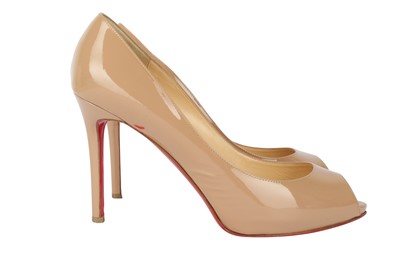 Lot 246 - Christian Louboutin Nude You You Heeled Pump - Size 41