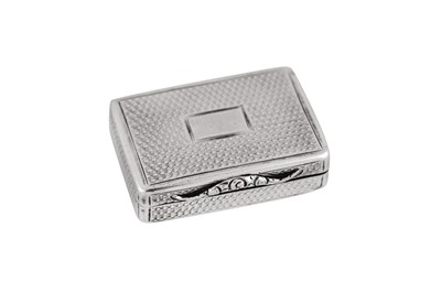 Lot 23 - A William IV sterling silver vinaigrette, Birmingham 1831 by Nathaniel Mills