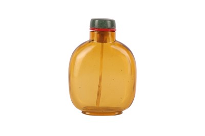 Lot 712 - A CHINESE GLASS SNUFF BOTTLE.
