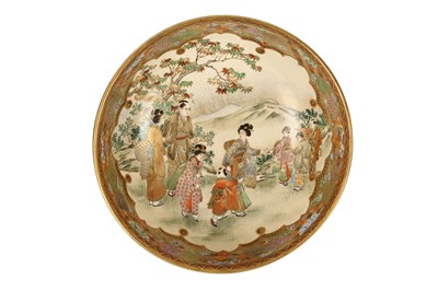 Lot 478 - A SATSUMA SHALLOW BOWL.