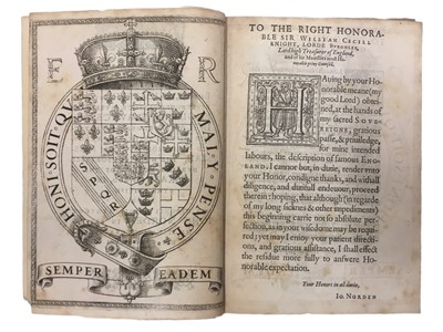 Lot 682 - London: Norden (John) Speculum Britanniae