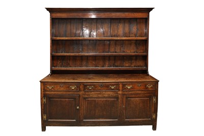 Lot 108 - AN ENGLISH OAK DRESSER, 18TH CENTURY