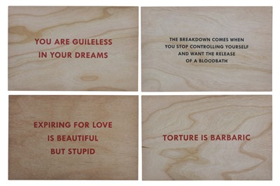 Lot 306 - JENNY HOLZER (AMERICAN B. 1950)