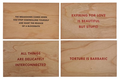 Lot 309 - JENNY HOLZER (AMERICAN B. 1950)