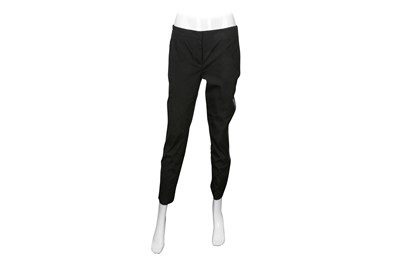 Lot 422 - Prada Black Side Stripe Cigarette Trouser - Size 44