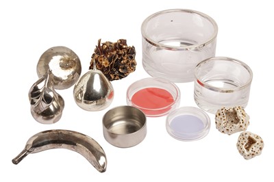 Lot 72 - A COLLECTION OF SILVERED METAL FRUIT, CONTEMPORARY