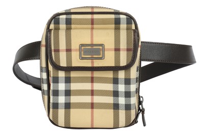 Lot 242 - Burberry Beige Nova Check Belt Bag