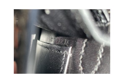 Lot 301 - λ Hermes Black Shiny Alligator Mini Kelly II 20