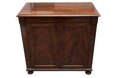 Lot 138 - A WILLIAM IV MAHOGANY CUPBOARD, CIRCA 1830