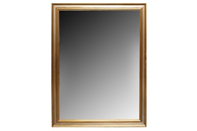 Lot 349 - A MODERN RECTANGULAR GILT WALL MIRROR, CONTEMPORARY