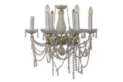 Lot 360 - AN ITALIAN GLASS CHANDELIER, 20TH CENTURY