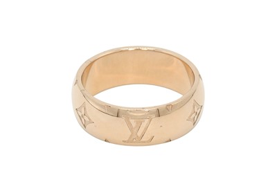 Lot 299 - Louis Vuitton Rose Gold Nanogram Ring