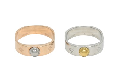Lot 298 - Louis Vuitton Nanogram Square Rings