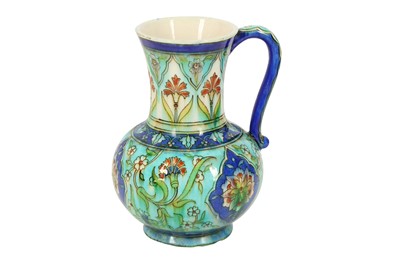 Lot 706 - A THEODORE DECK IZNIK-STYLE POTTERY JUG