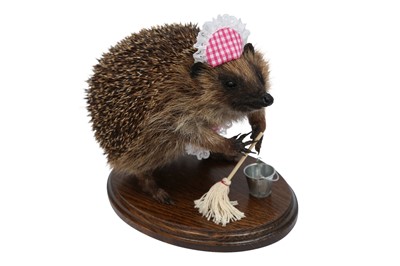 Lot 66 - TAXIDERMY: AN ANTHROPOMORPHIC HEDGEHOG (ERINACEUS EUROPAEUS)