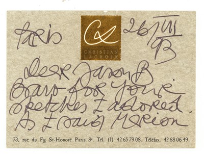 Lot 806 - Lacroix (Christian)