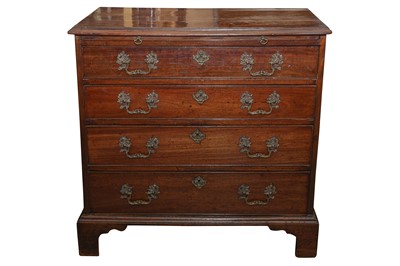 Lot 140 - A GEORGE III MAHOGANY BACHELOR'S CHEST