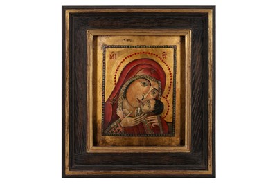 Lot 81 - A RUSSIAN ICON 20TH CENTURY
