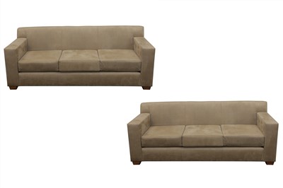 Lot 486 - A PAIR OF DE LA ESPADA SOFAS, CONTEMPORARY