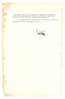 Lot 1121 - Mussolini (Benito)