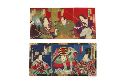 Lot 544 - JAPANESE WOODBLOCK PRINTS BY KUNICHIKA...