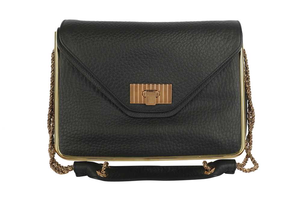 Lot 666 - Chloe Black Medium Sally Flap Bag
