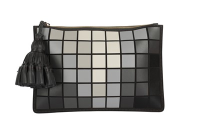 Lot 86 - Anya Hindmarch Grey Georgiana Pixel Clutch