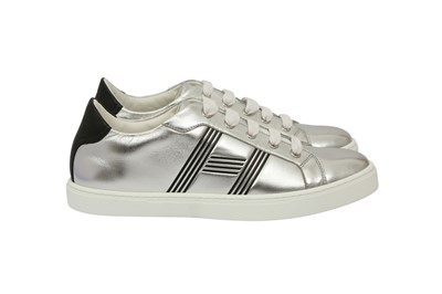 Lot 450 - Hermes Gris Argent Avantage Sneaker - Size 40
